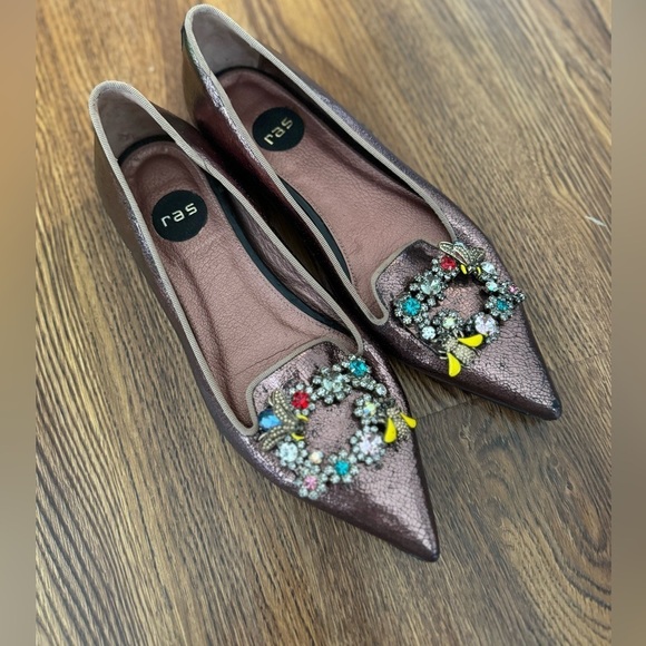 RAS rose gold sparkle flats (size 37) - Picture 2 of 6